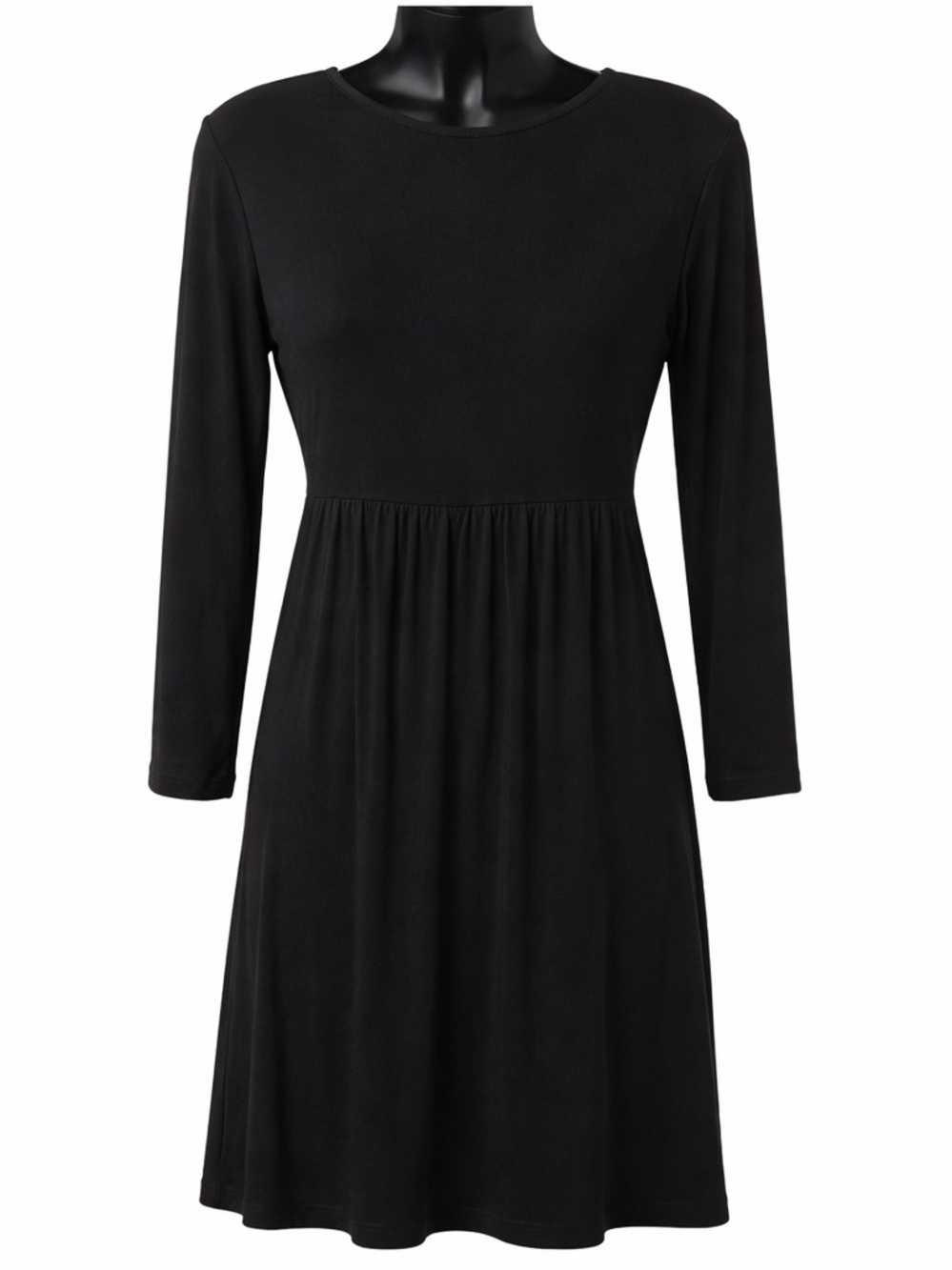 SOMA Faux Wrap Dress Black Size XS Women’s Soft, Stretch Casual - Picture 5 of 11